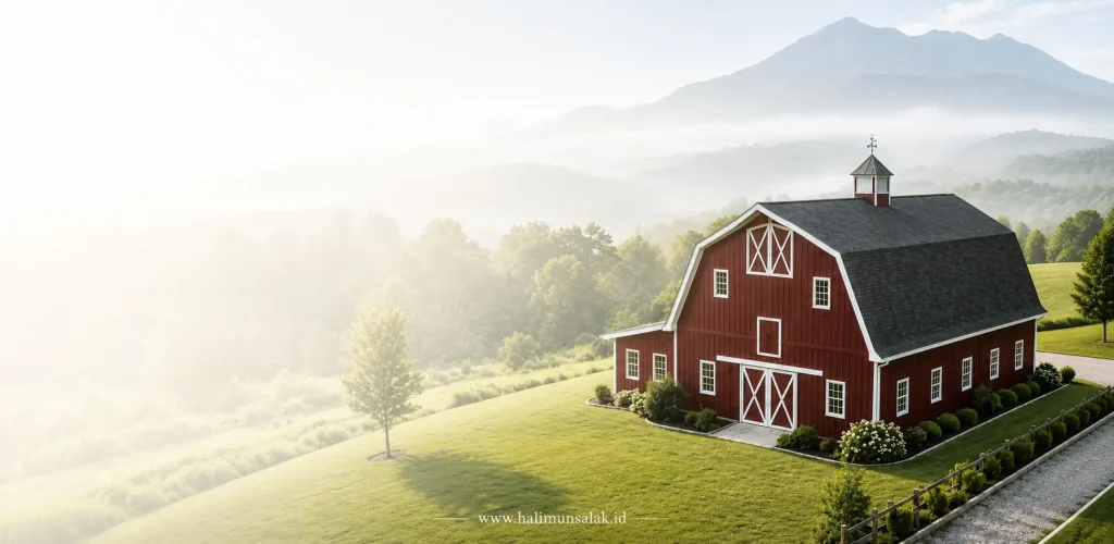 Red Barn Halimun Salak Bogor Landscape